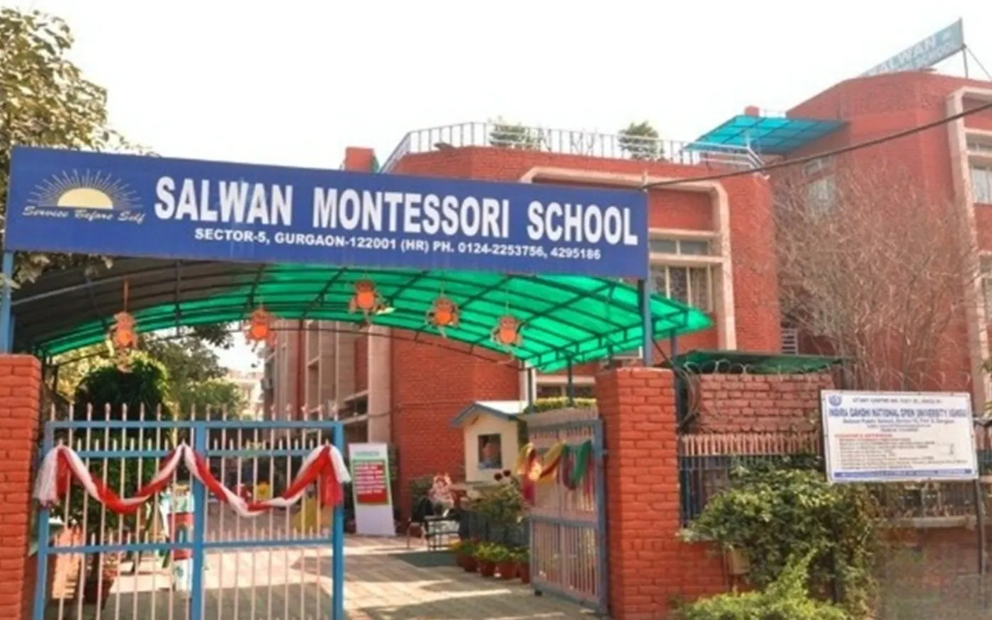 Entrance to Salwan Montessori School, Gurugram